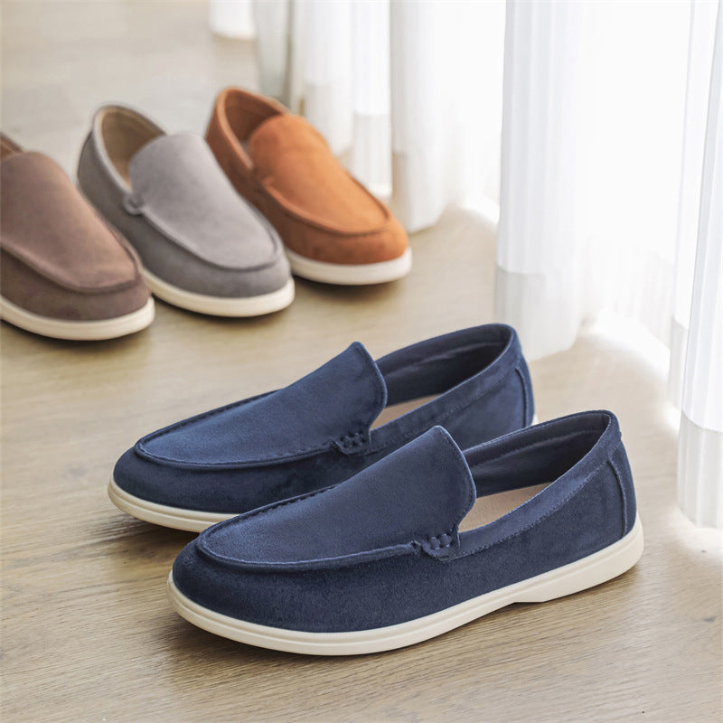 New Men's Suede Beans Shoes Slip-on Lazy Loafers