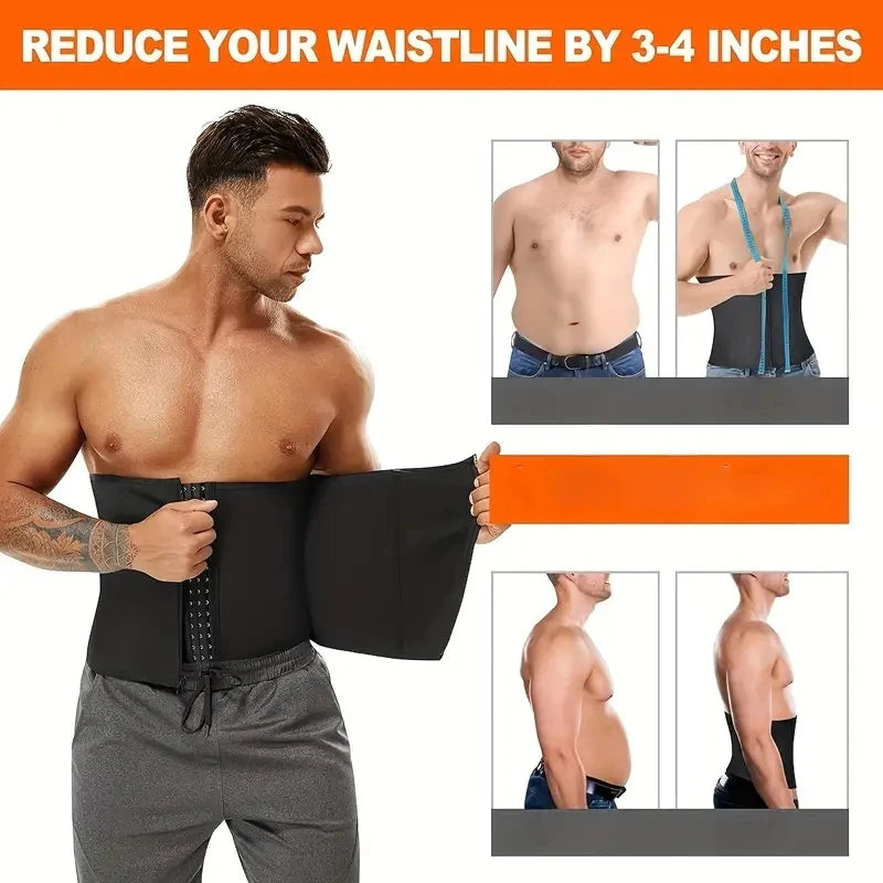 Lose Weight Instantly with this Adjustable Corset Waist belt for Men