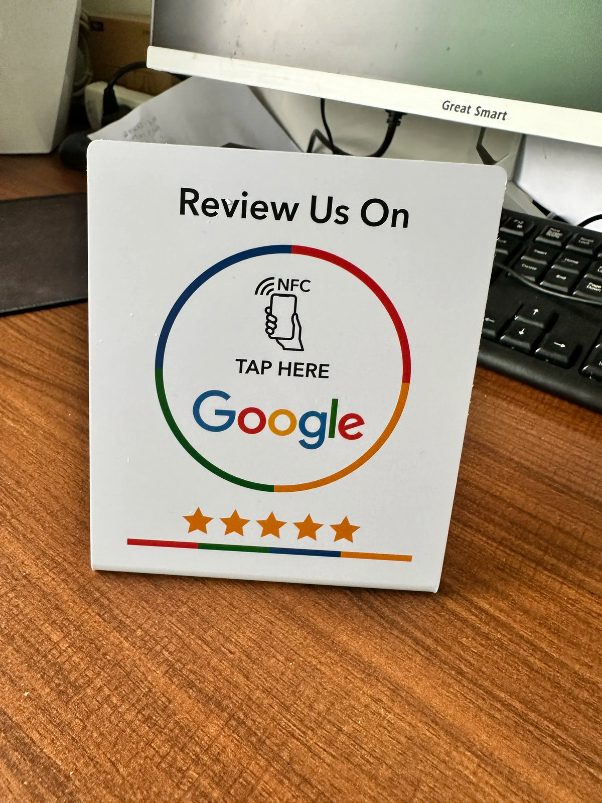 Lightweight NFC 215 Programmable Card - Google Comment Sticker 13.56Mhz Waterproof