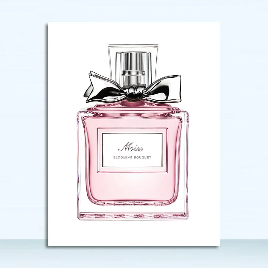 Woman Fashion Perfume Bottle Nordic Print Canvas Posters For Living Room Modern Home
