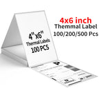4x6 Inch Thermal Label Paper 100/200/500 Sheets 100x150mm Labels Shipping DHL UPS Express Barcode