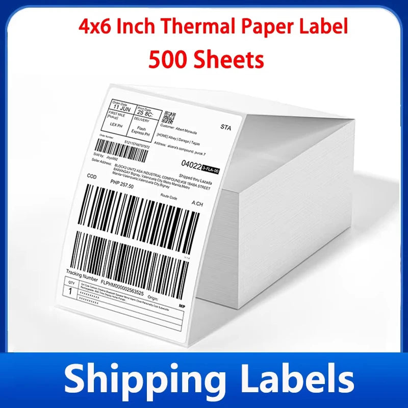 4x6 Inch 500sheets Thermal Shipping