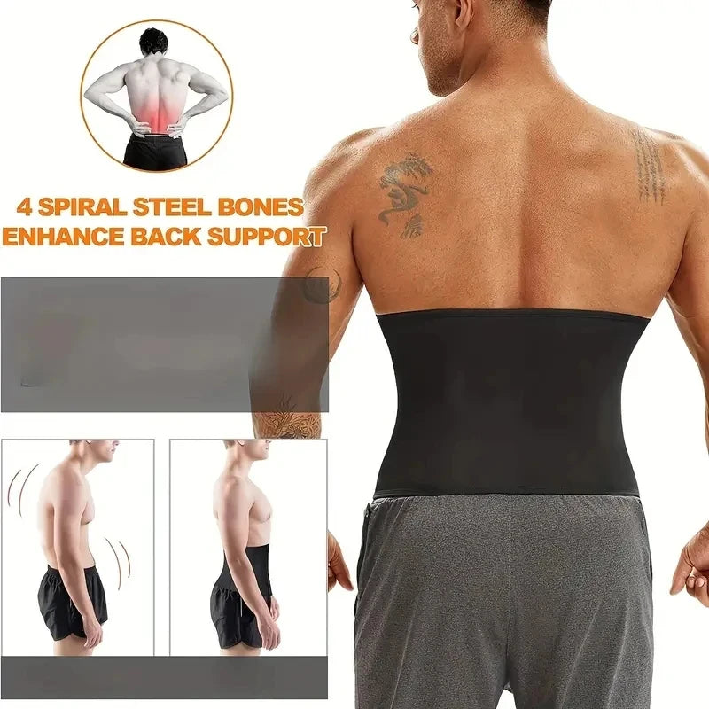 Lose Weight Instantly with this Adjustable Corset Waist belt for Men
